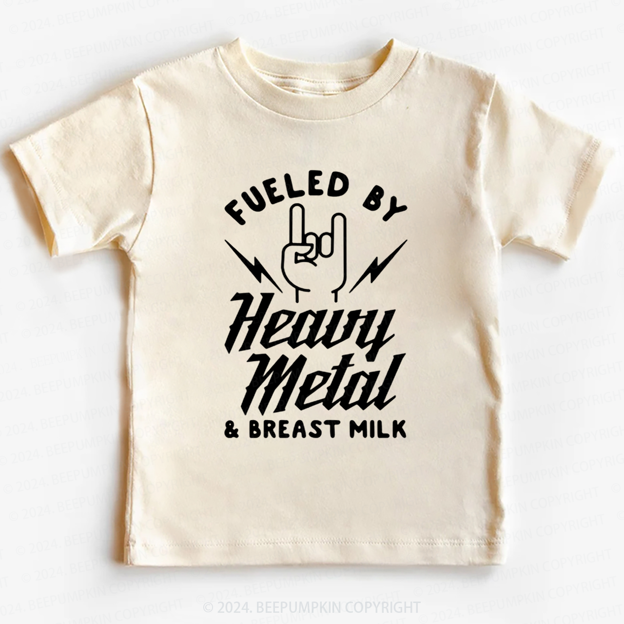 Fueled By Heavy Metal & Breast Milk Toddler&Kids Tees 8