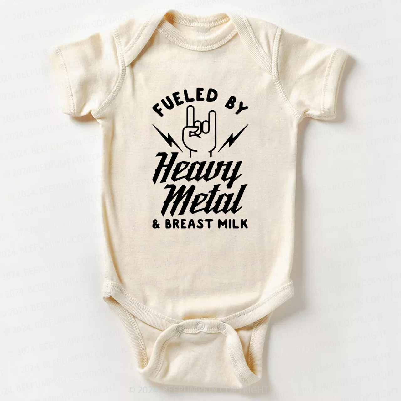 Fueled By Heavy Metal & Breast Milk Bodysuit For Baby 8