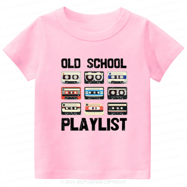 Old School Playlist Toddler&Kids Tees 8