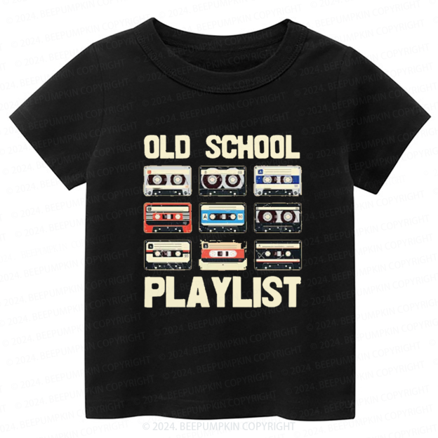 Old School Playlist Toddler&Kids Tees 8