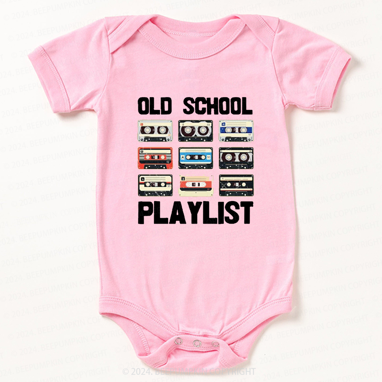 Old School Playlist Bodysuit For Baby 8