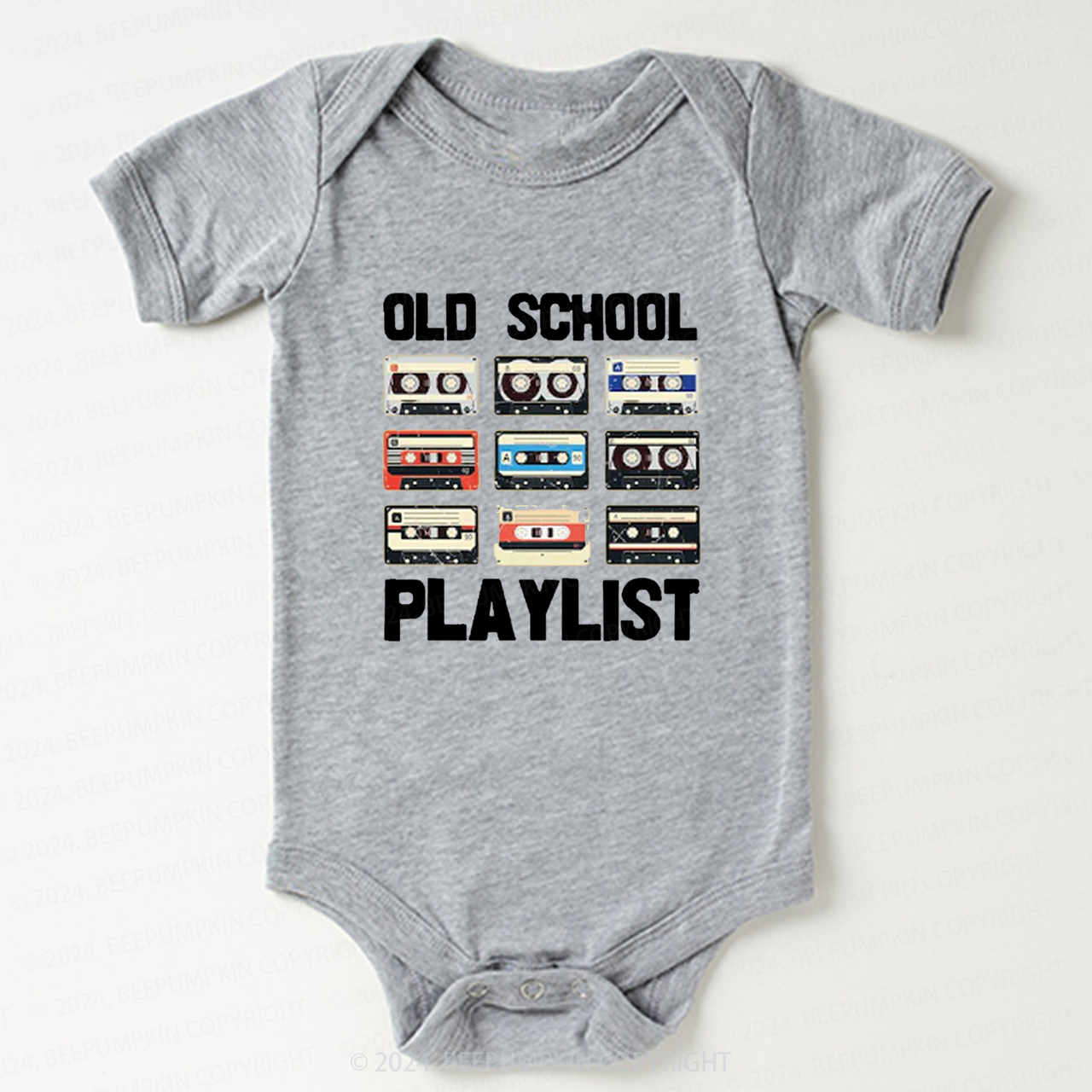 Old School Playlist Bodysuit For Baby 8