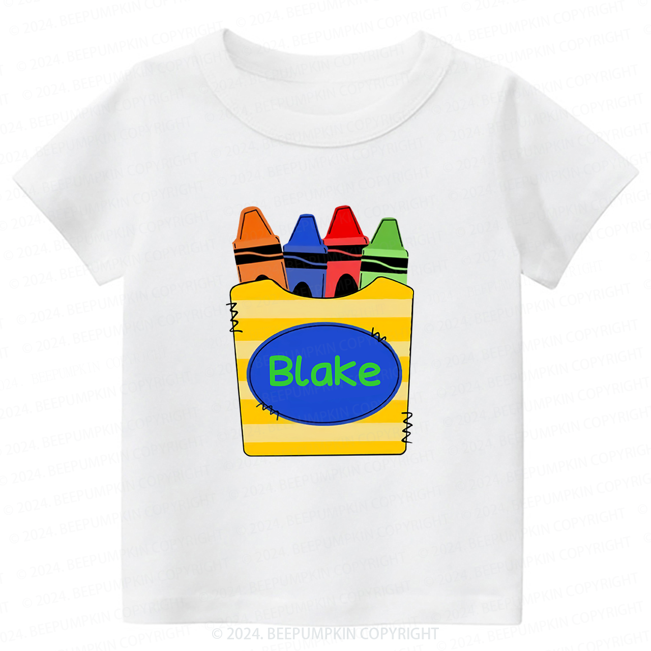 Personalized Boys Crayons Back To School T-shirt