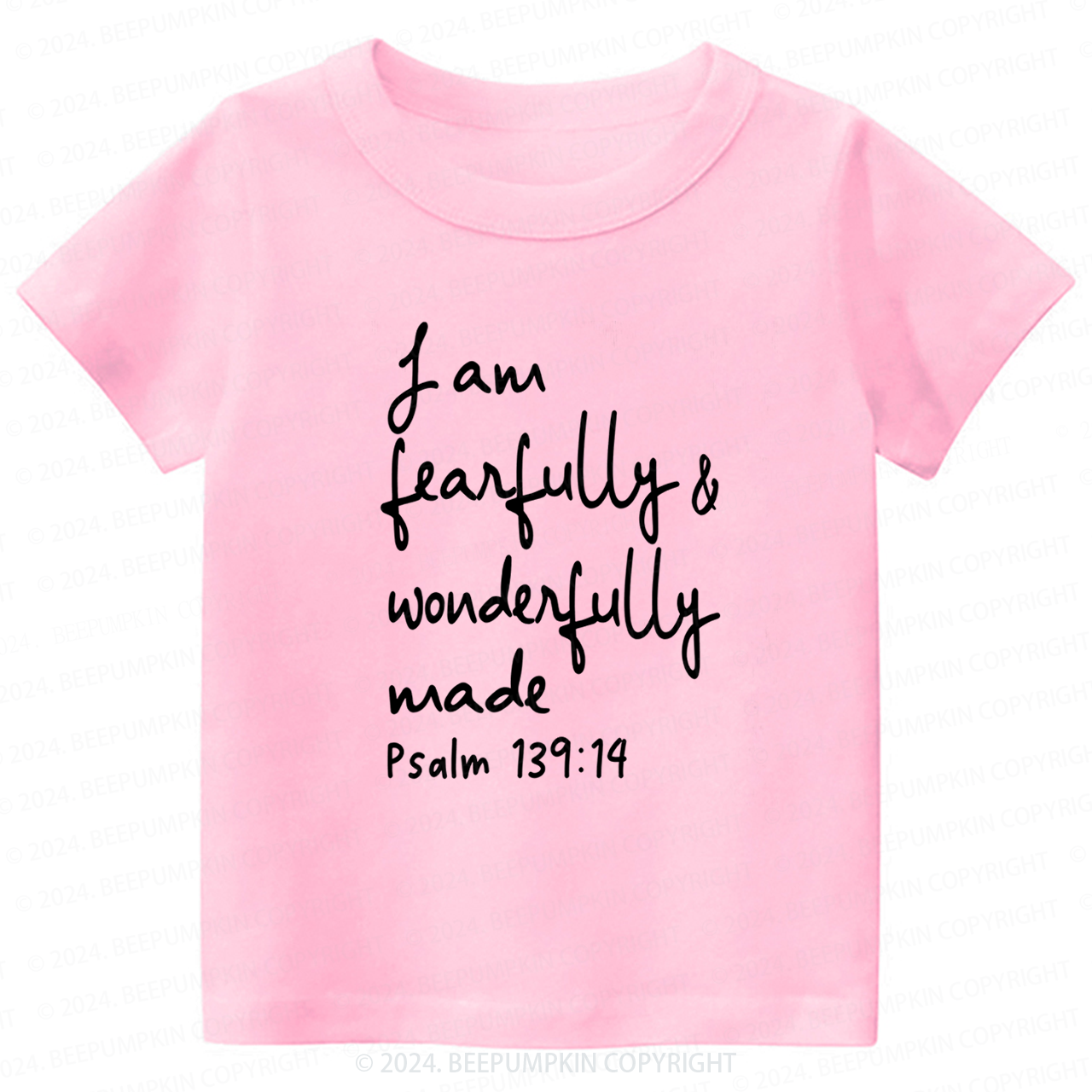 I Am Fearfully And Wonderfully Made Toddler&Kids Tees 