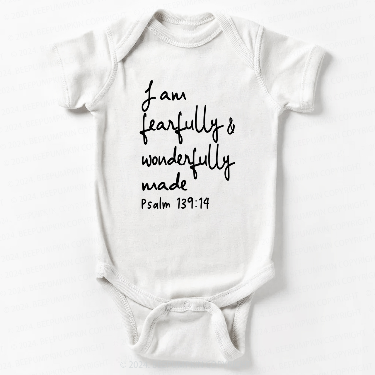 I Am Fearfully And Wonderfully Made Bodysuit For Baby 