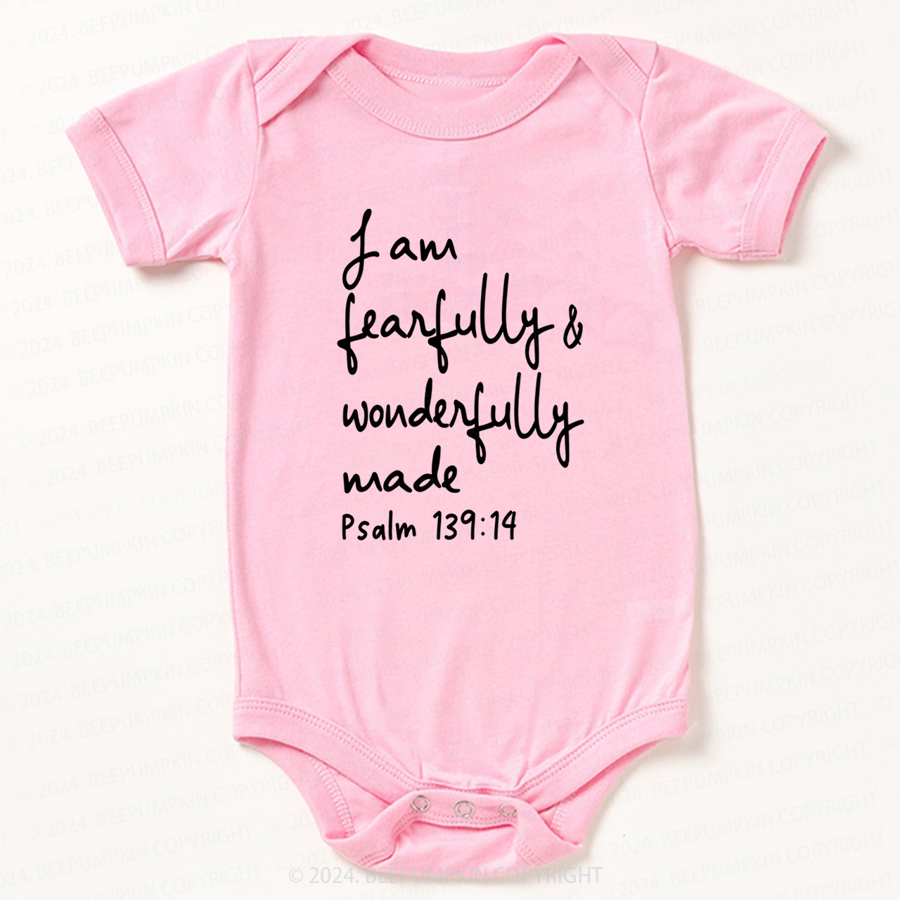 I Am Fearfully And Wonderfully Made Bodysuit For Baby 