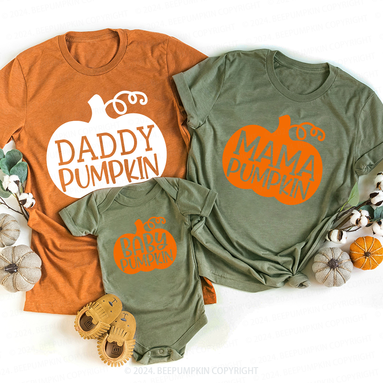 Fall Pumpkin Matching Family Shirt 