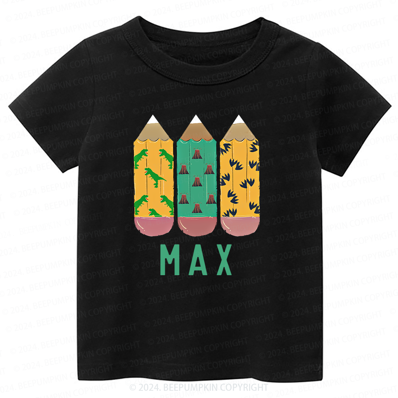 Personalized Name Pencil Back To School T-shirt