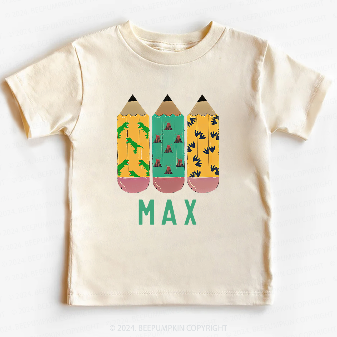 Personalized Name Pencil Back To School T-shirt