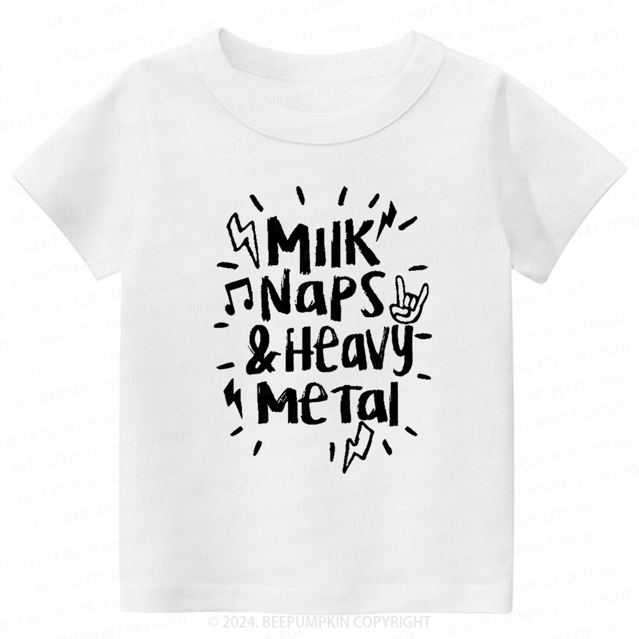 Milk Naps & Heavy Meta Toddler&Kids Tees 8