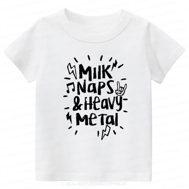 Milk Naps & Heavy Meta Toddler&Kids Tees 8