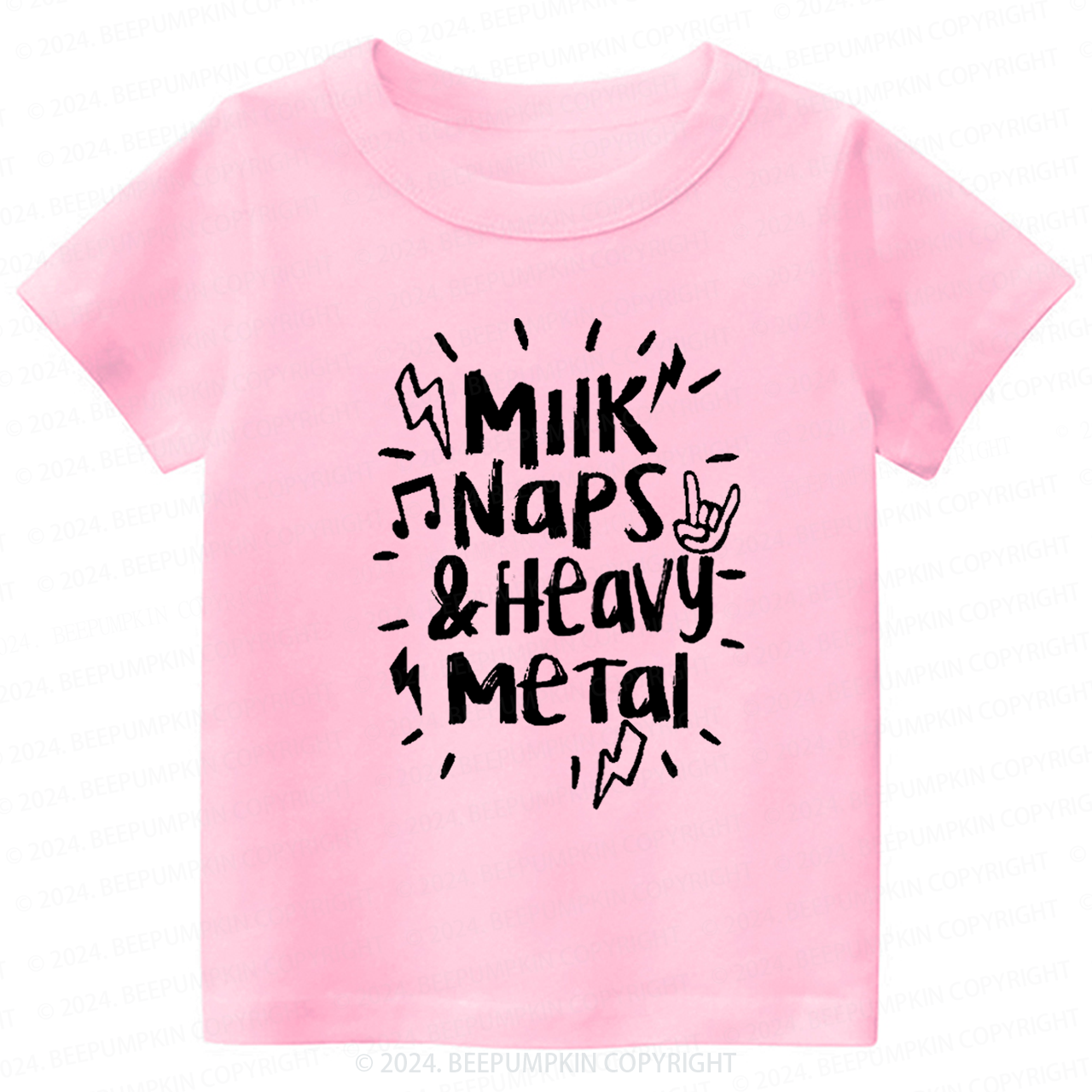 Milk Naps & Heavy Meta Toddler&Kids Tees 8