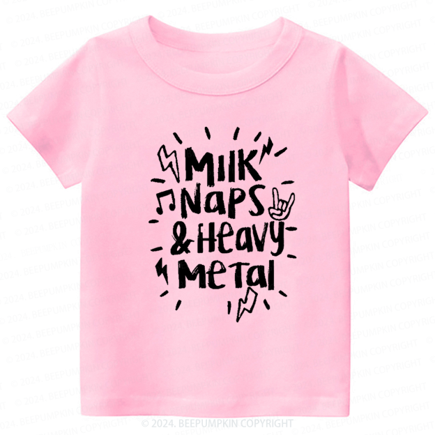 Milk Naps & Heavy Meta Toddler&Kids Tees 8