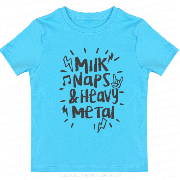 Milk Naps & Heavy Meta Toddler&Kids Tees 8