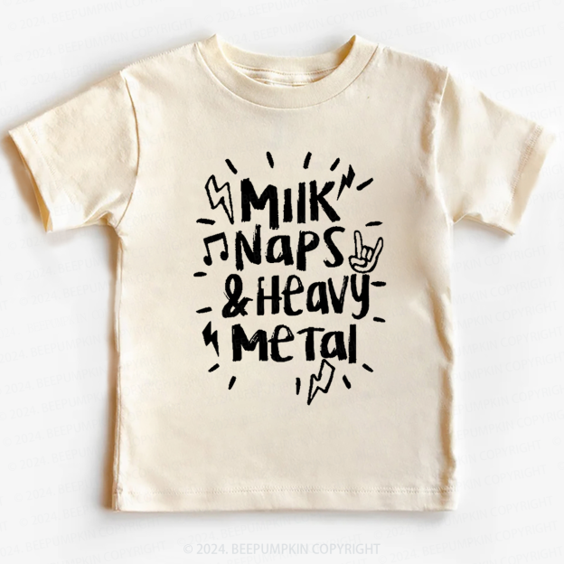 Milk Naps & Heavy Meta Toddler&Kids Tees 8
