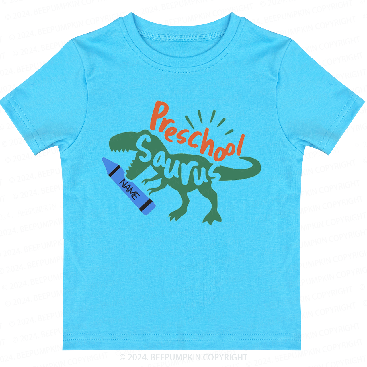 Personalized Preschool Dinosaur Back To School Shirt 