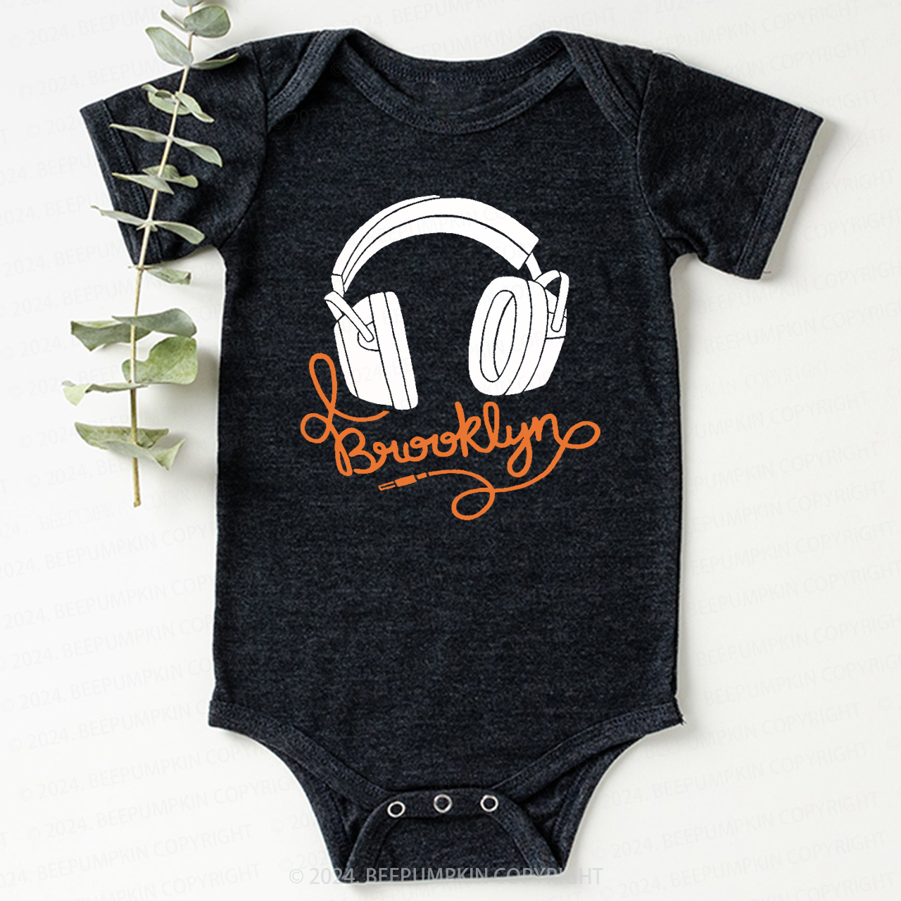 Headphone Cable Brooklyn Bodysuit For Baby 8