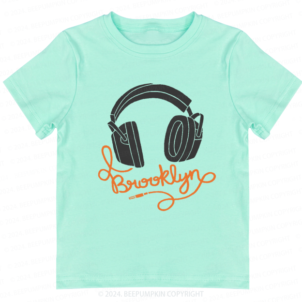 Headphone Cable Brooklyn Toddler&Kids Tees 8