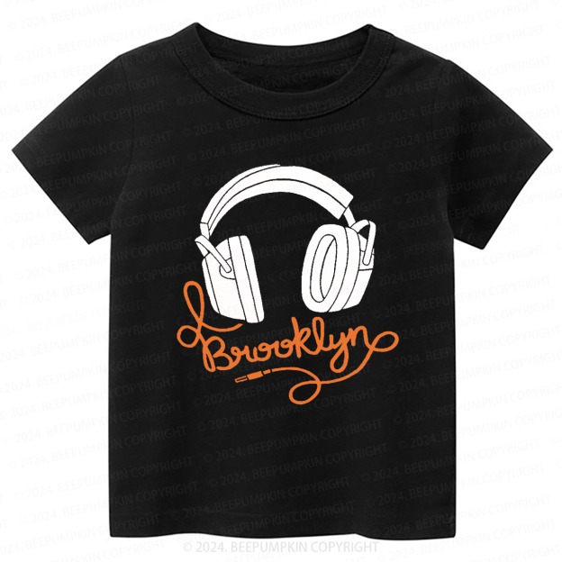 Headphone Cable Brooklyn Toddler&Kids Tees 8