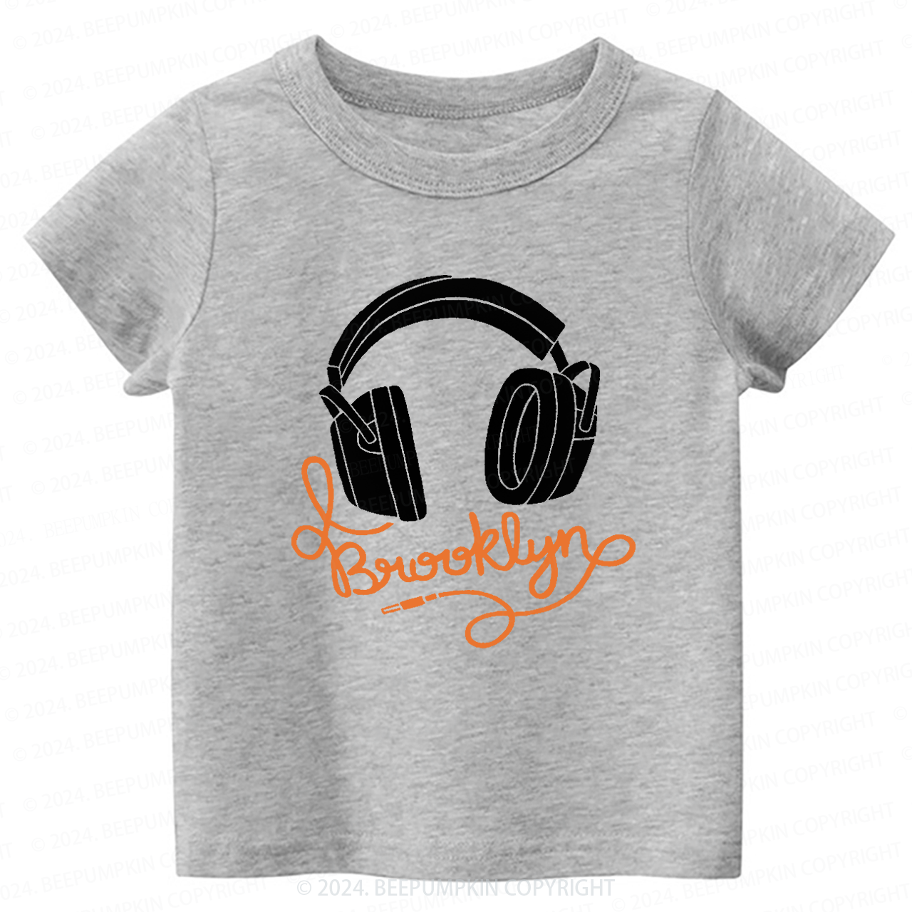 Headphone Cable Brooklyn Toddler&Kids Tees 8