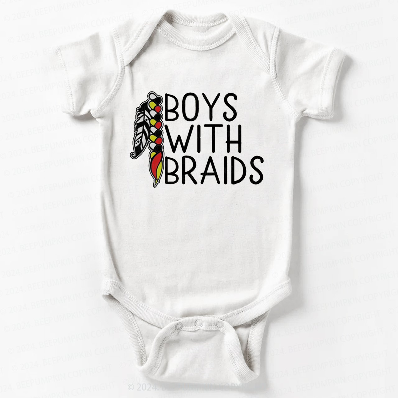 Boys With Braids Bodysuit For Baby 7