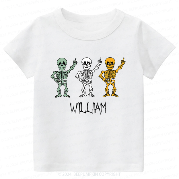 Personalized Halloween Skeleton Shirts