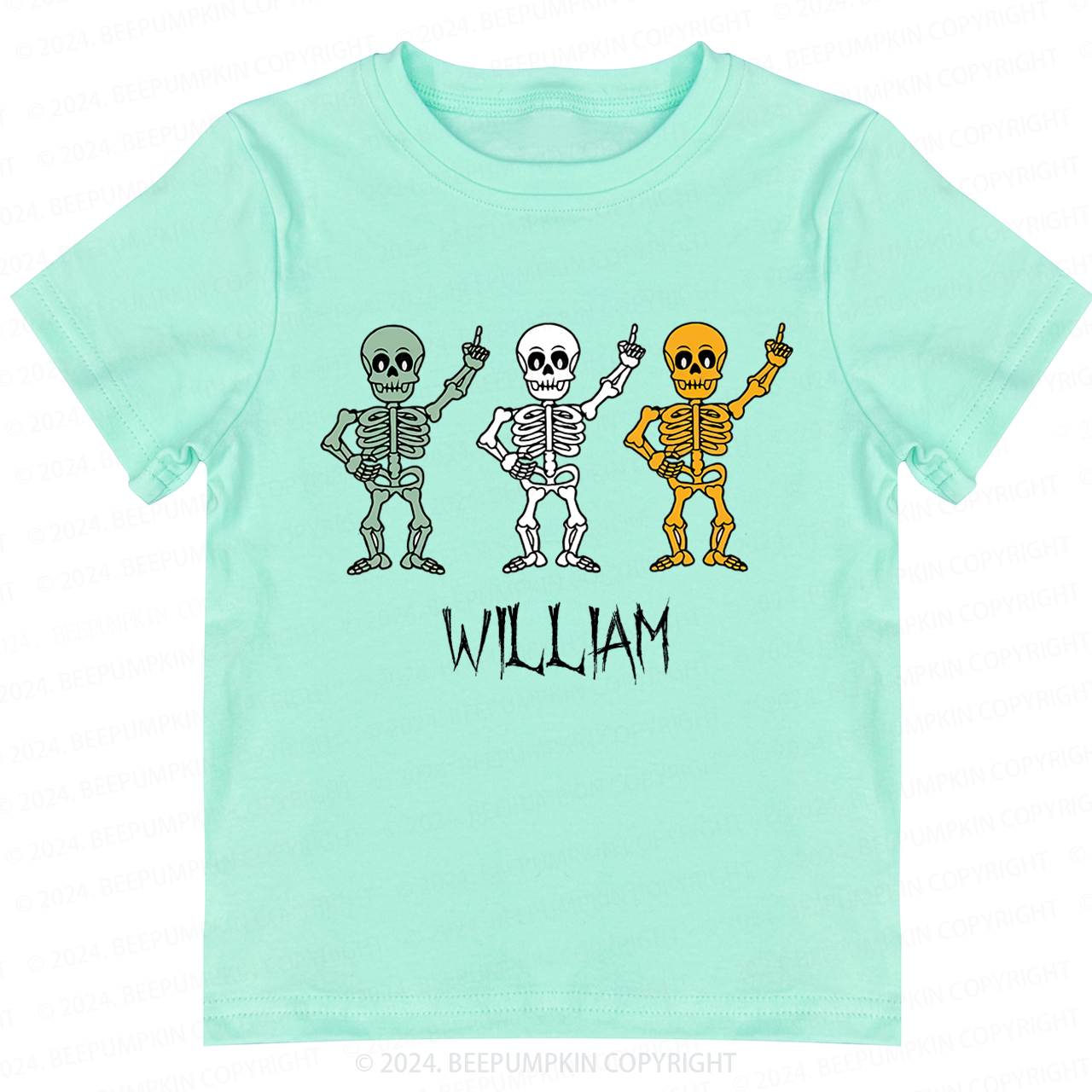 Personalized Halloween Skeleton Shirts