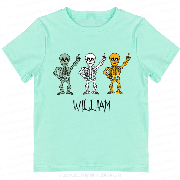 Personalized Halloween Skeleton Shirts