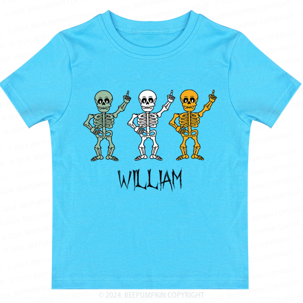Personalized Halloween Skeleton Shirts