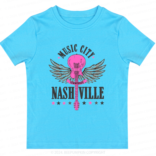 Music City Nashville Toddler&Kids Tees 8