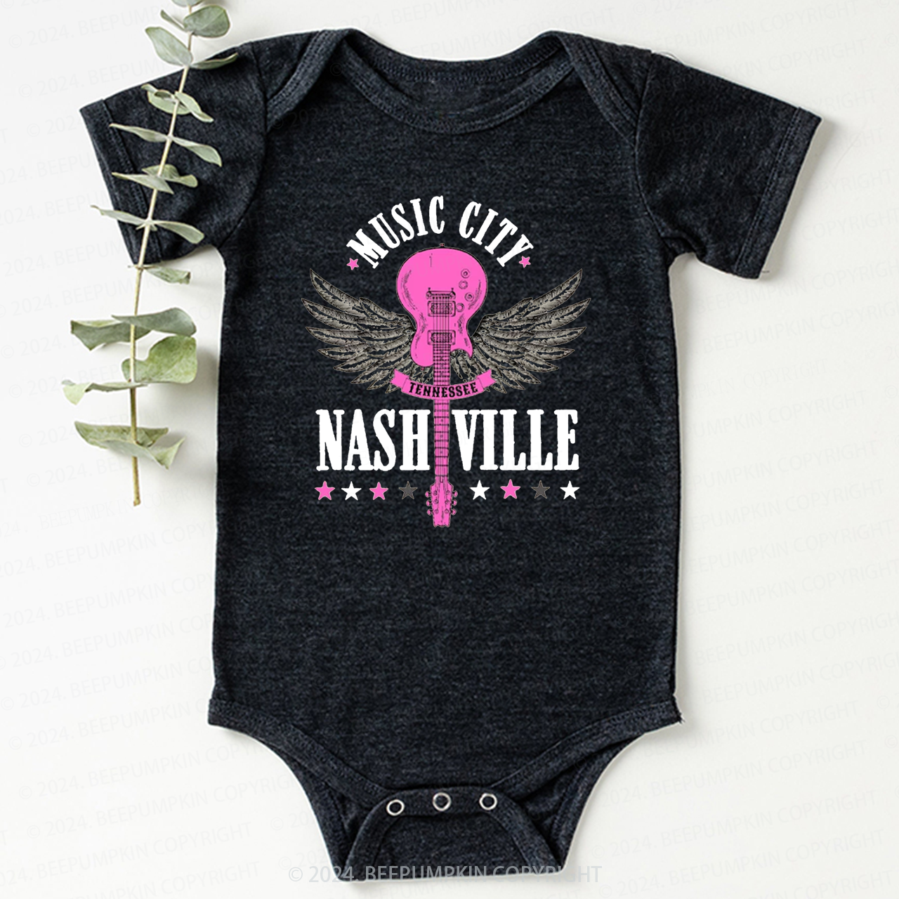 Music City Nashville Bodysuit For Baby 8