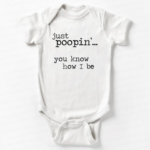 Just Poopin'Bodysuit For Baby 7