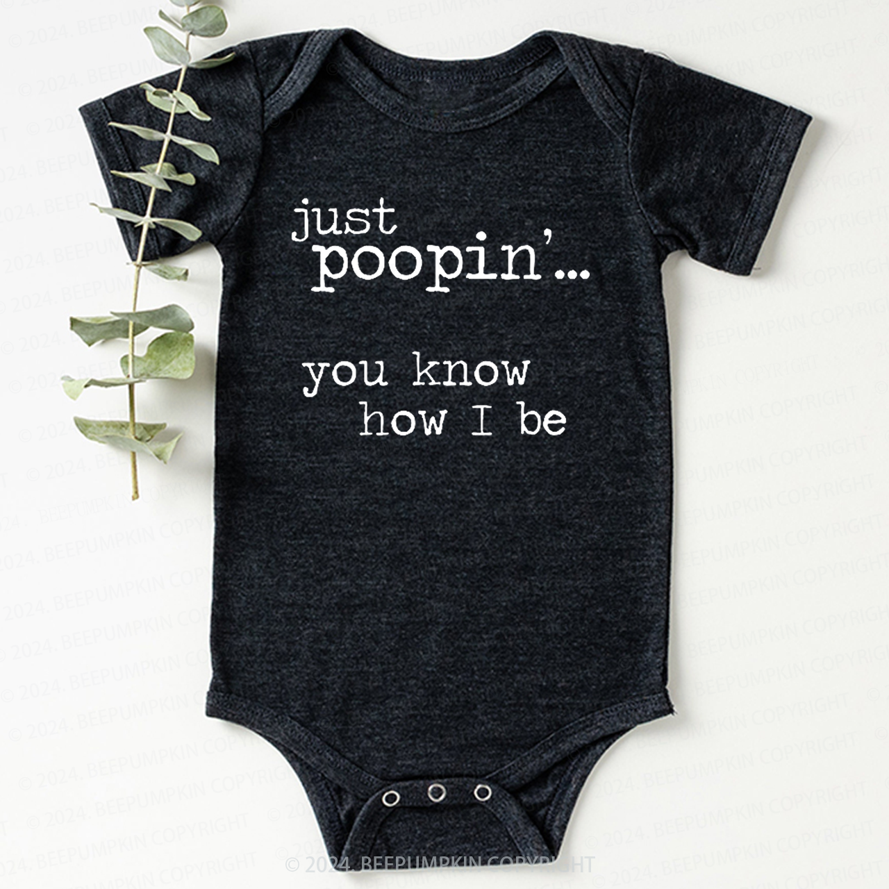 Just Poopin'Bodysuit For Baby 7