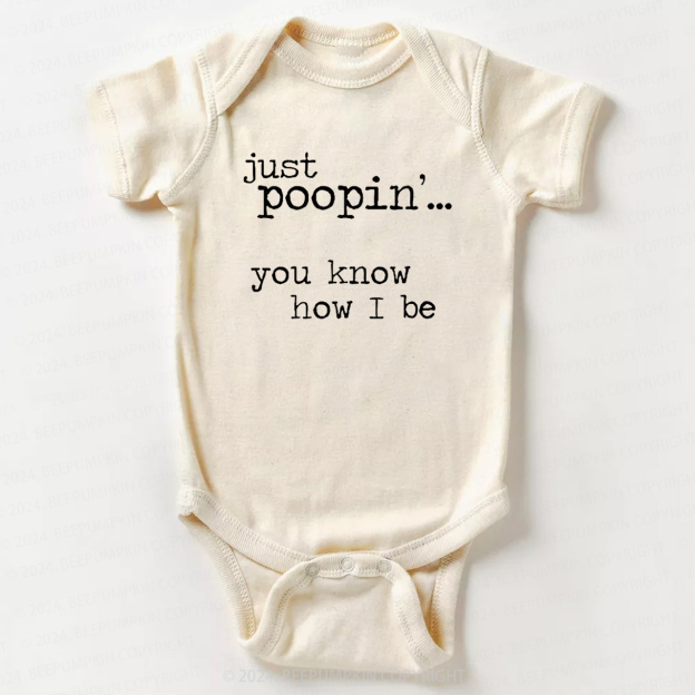 Just Poopin'Bodysuit For Baby 7