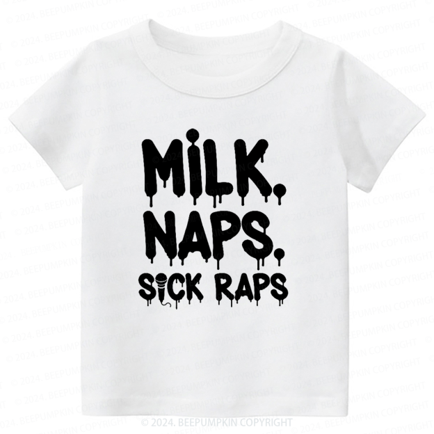 Milk Rap Hip Hop Toddler&Kids Tees