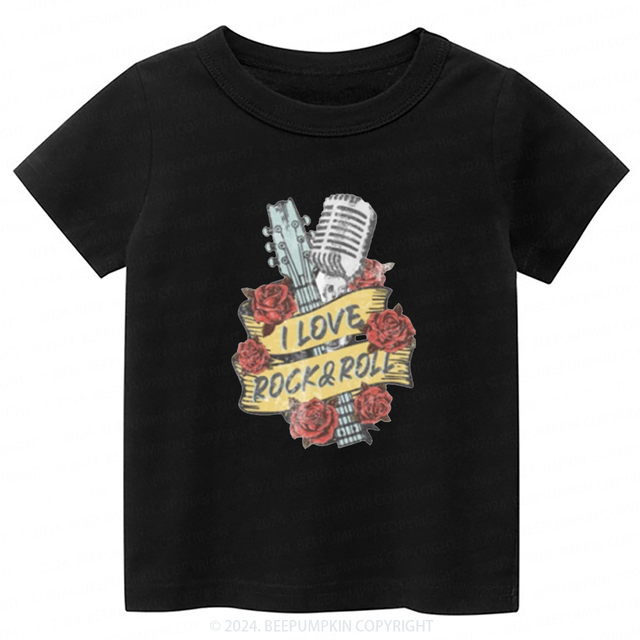 I Love Rock n Roll Toddler&Kids Tees 8