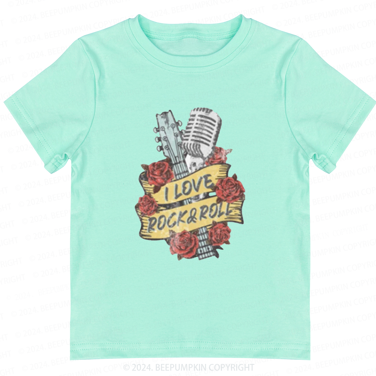 I Love Rock n Roll Toddler&Kids Tees 8