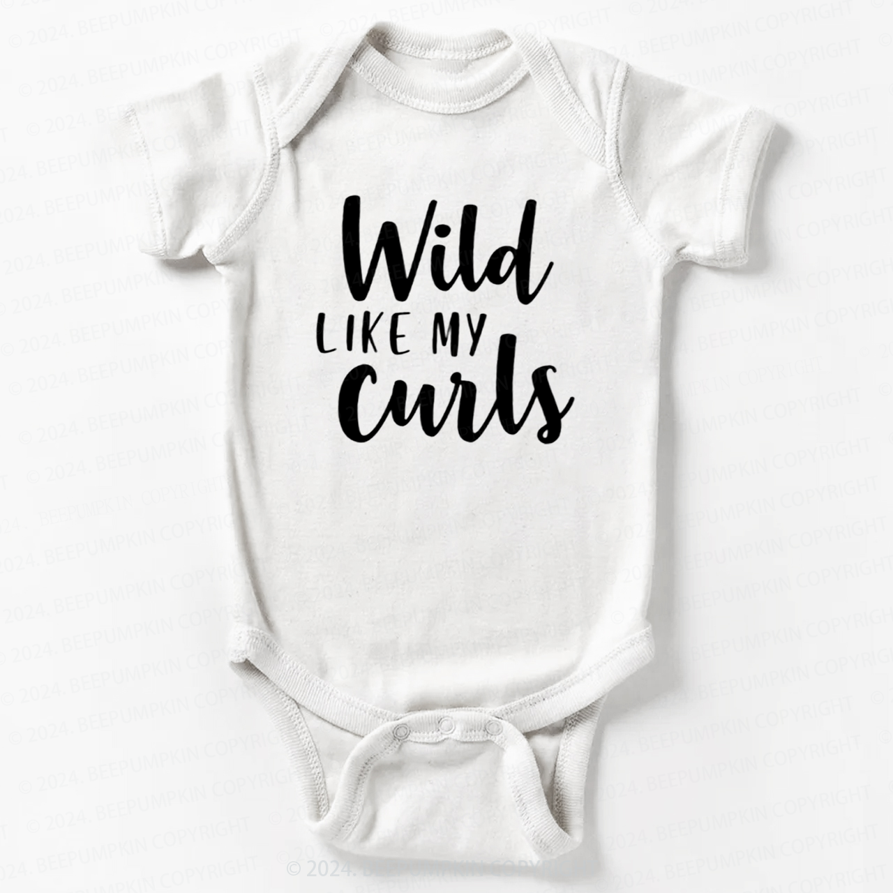 Wild Like My Curls Bodysuit For Baby 7