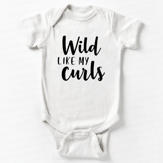Wild Like My Curls Bodysuit For Baby 7