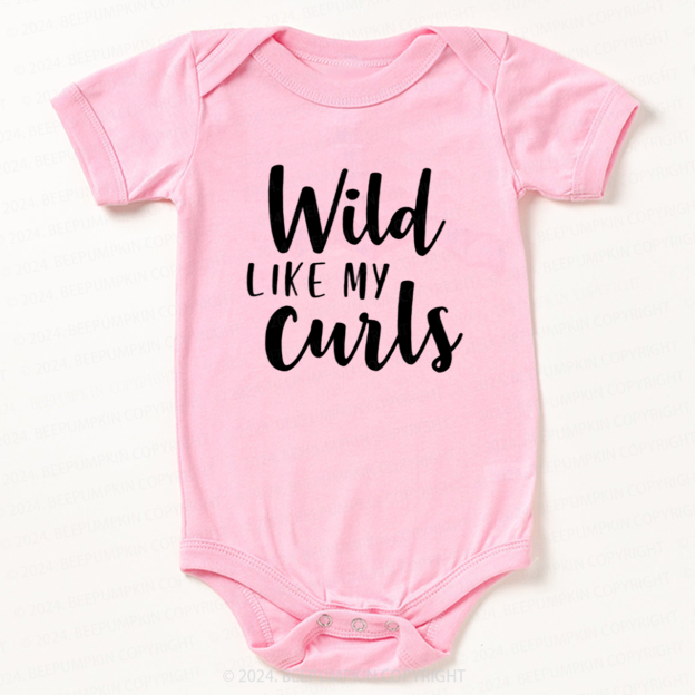 Wild Like My Curls Bodysuit For Baby 7