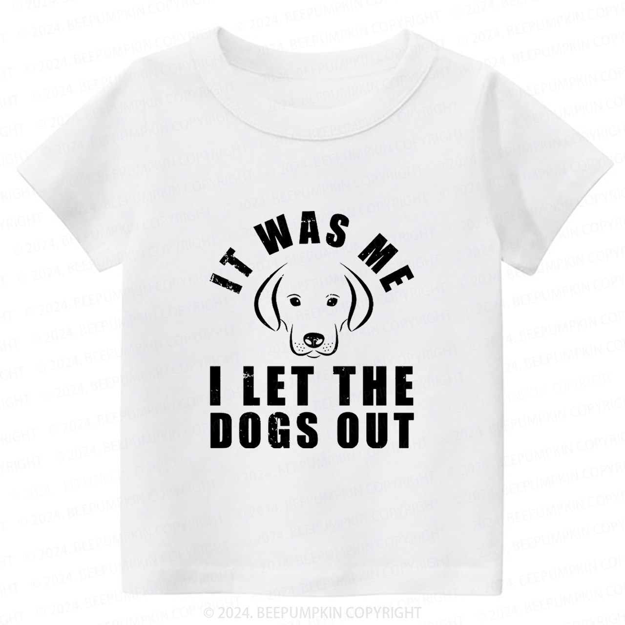It Was Me I Let The Dogs Out Toddler&Kids Tees 7