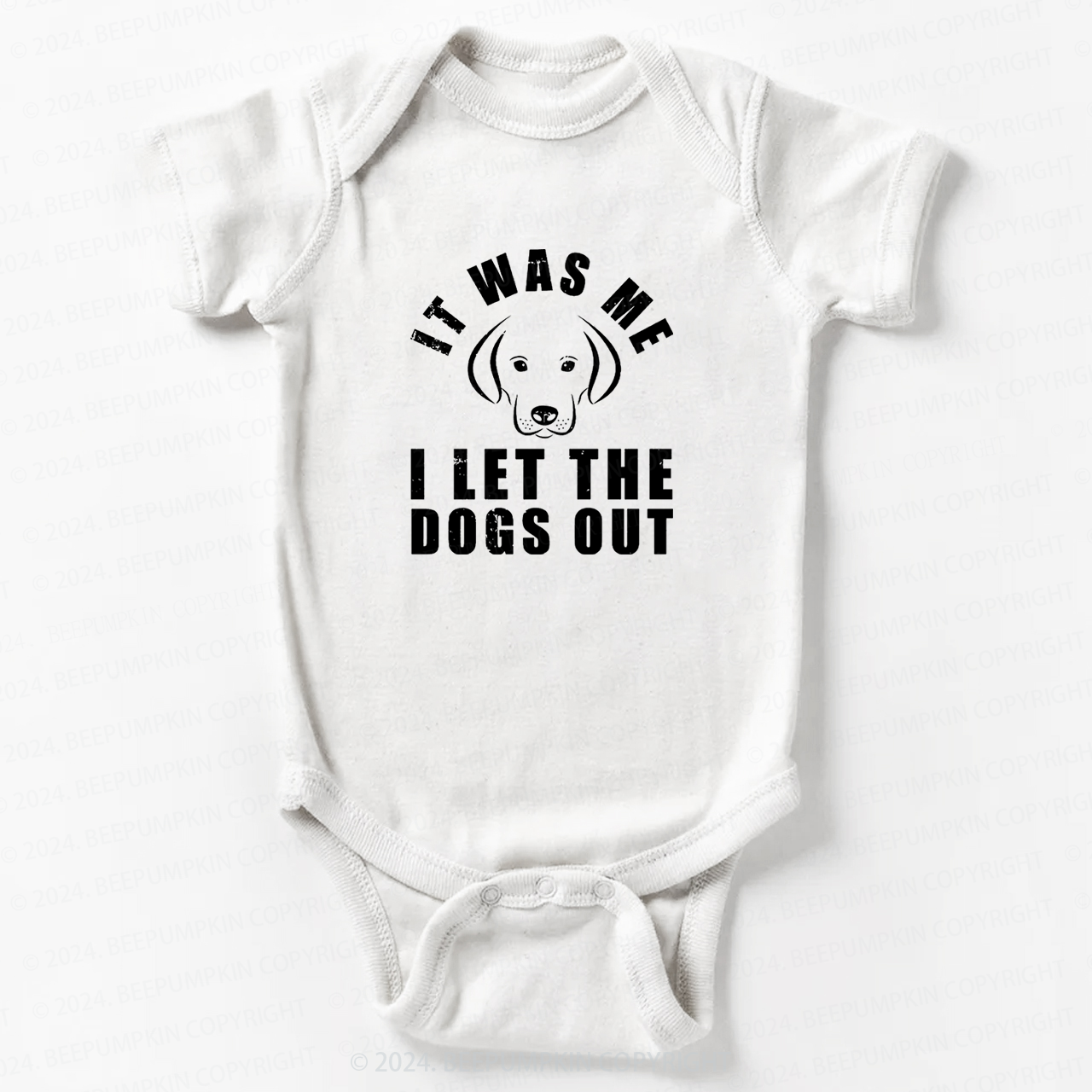 It Was Me I Let The Dogs Out Bodysuit For Baby 7