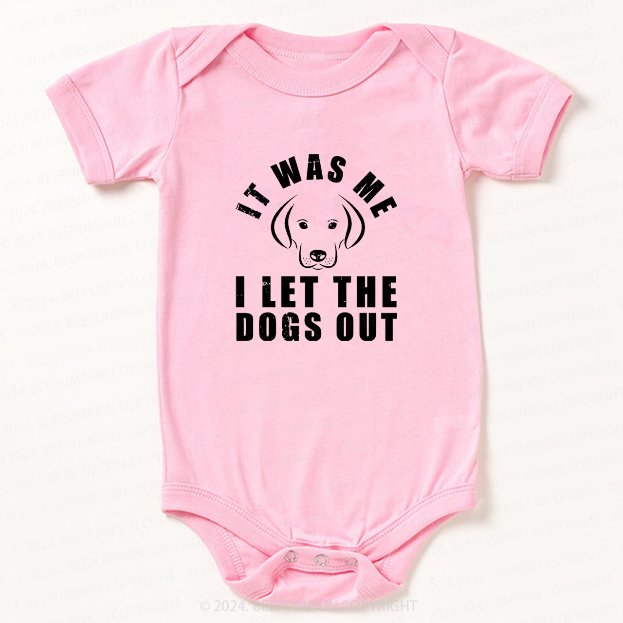 It Was Me I Let The Dogs Out Bodysuit For Baby 7