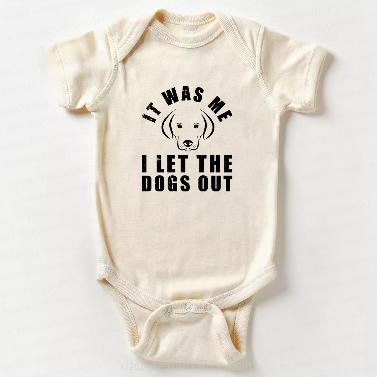 It Was Me I Let The Dogs Out Bodysuit For Baby 7