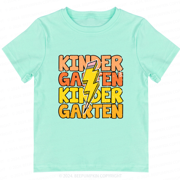 Kindergarten Lightning Bolt Back To School Shirt 