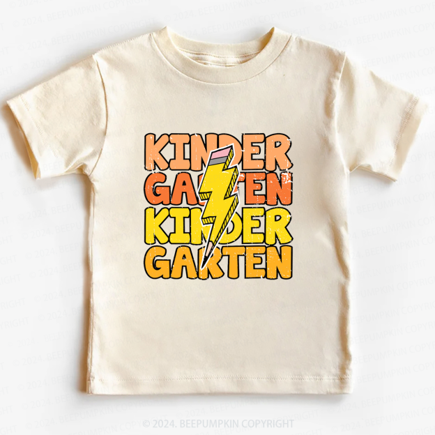 Kindergarten Lightning Bolt Back To School Shirt 