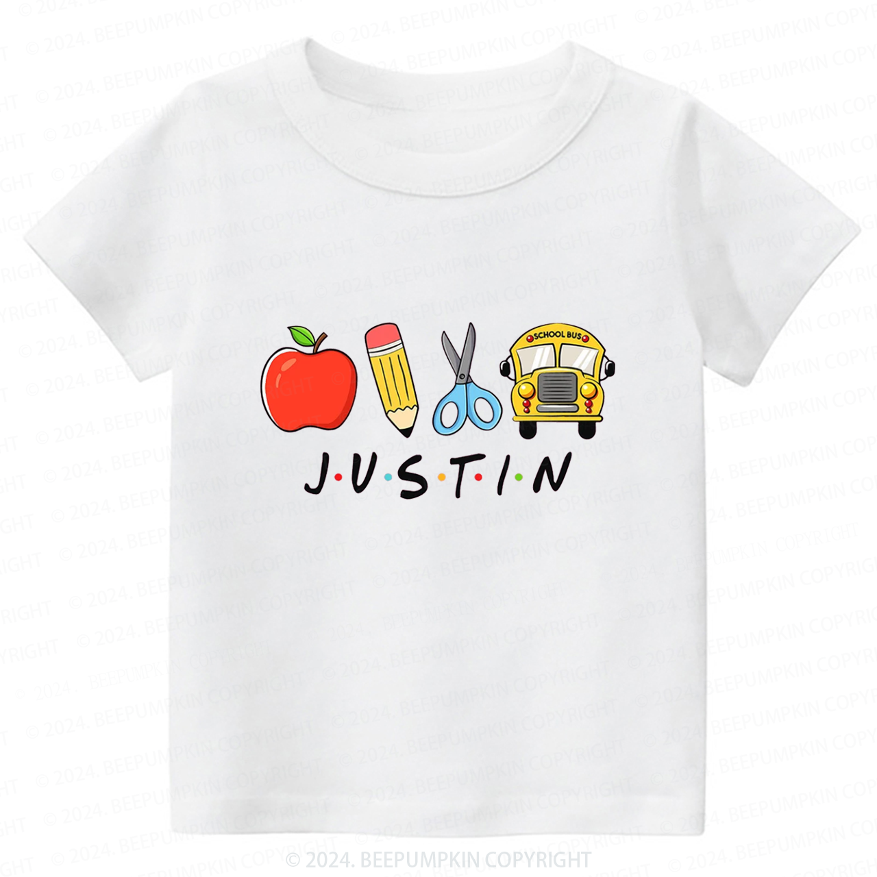 Personalized Cute Letter Back To School Shirt 