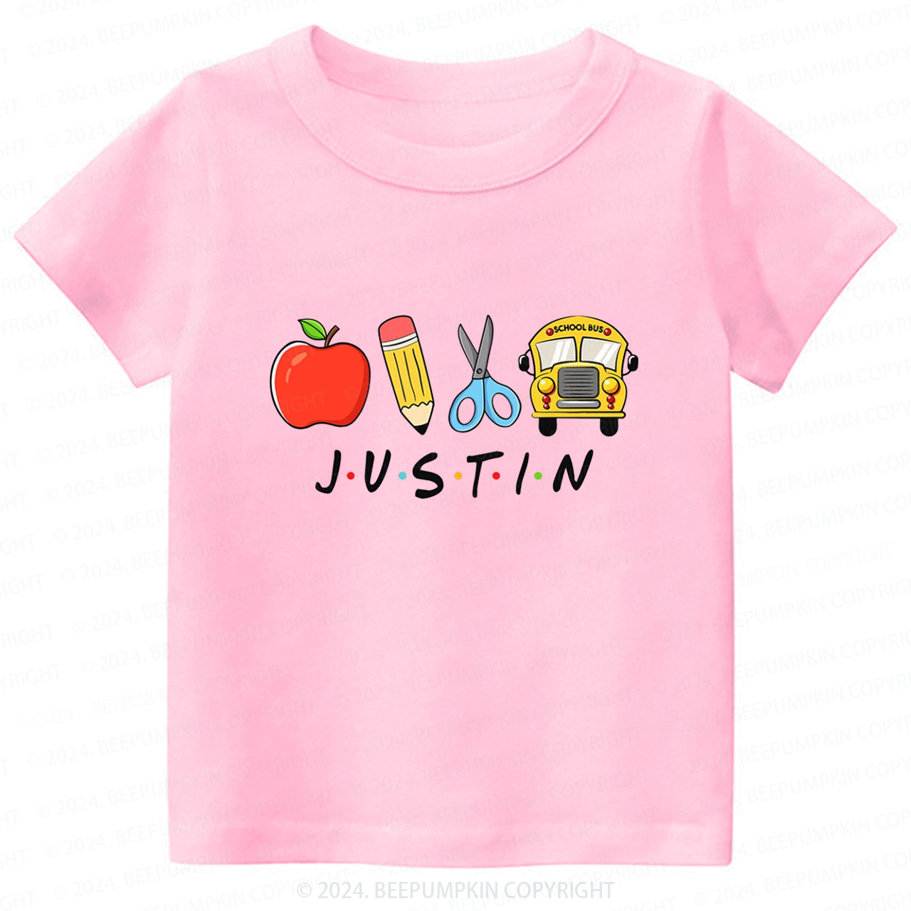 Personalized Cute Letter Back To School Shirt 