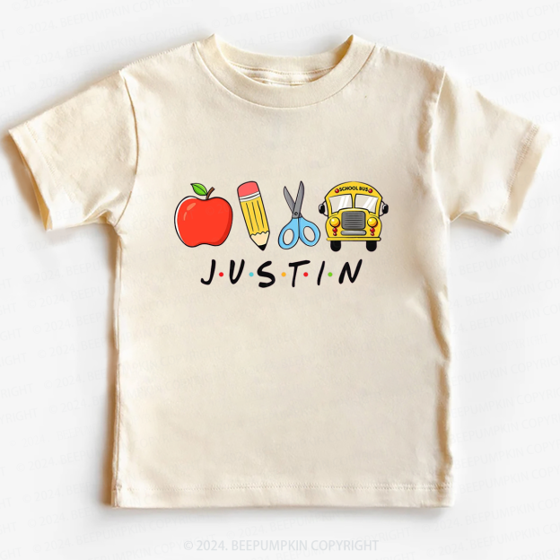 Personalized Cute Letter Back To School Shirt 
