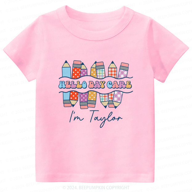 Personalized Hello Daycare Back To School Shirt 